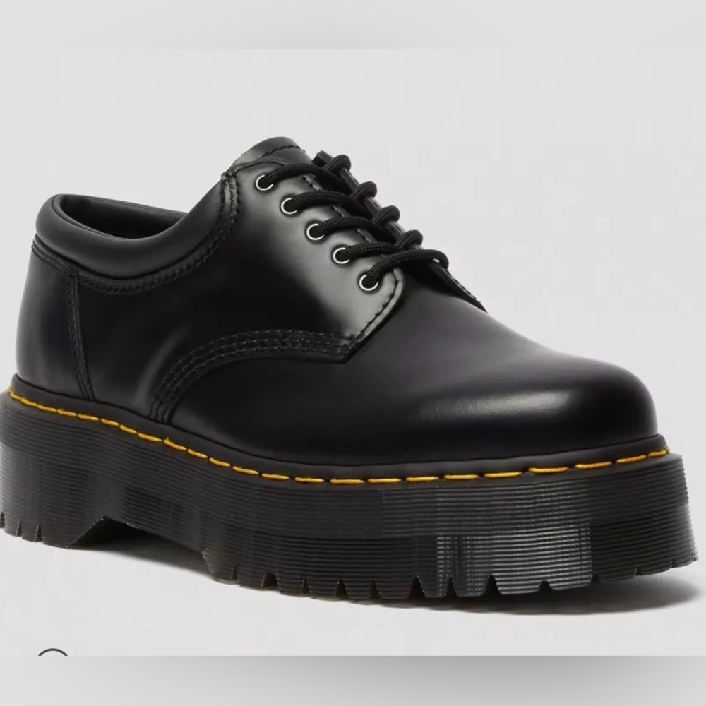 New Dr. Martens Chunky Platform Leather Shoes Women's Size 10